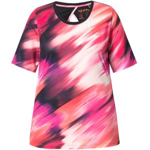 Ulla Popken Shirt  rosa / rood / zwart