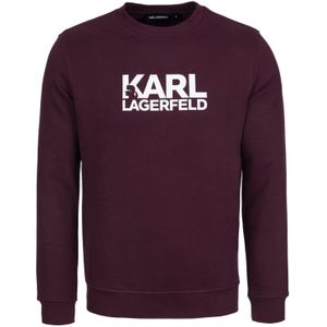 Karl Lagerfeld Sweatshirt  bordeaux / wit