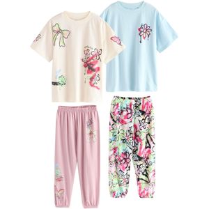 Next Nachtkledij  beige / pastelblauw / lichtgroen / lichtroze