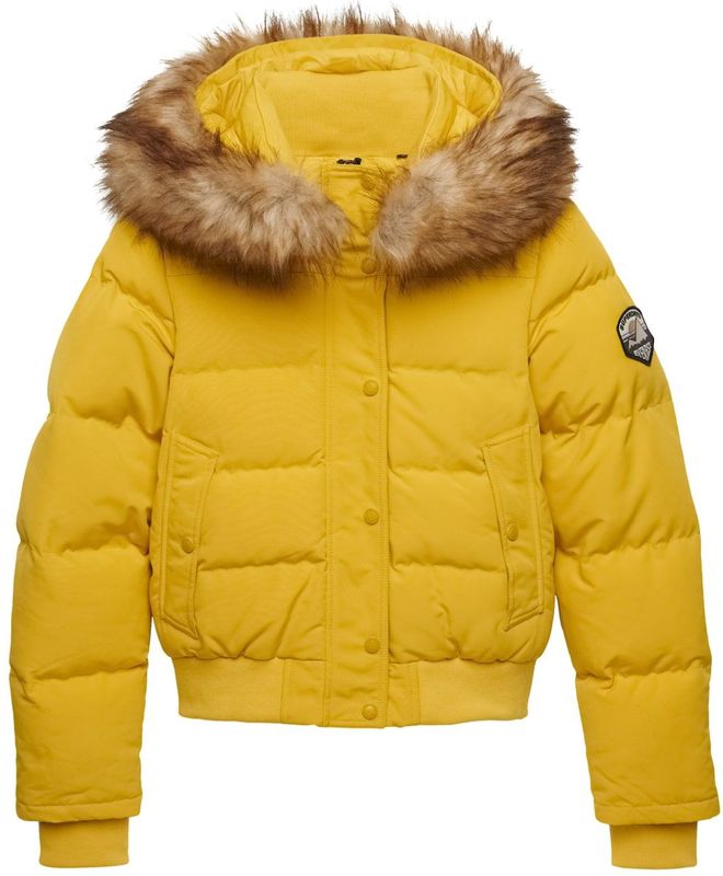Superdry Tussenjas 'Everest'  bruin / geel