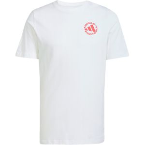 ADIDAS PERFORMANCE - Functioneel Shirt - Rood/Wit - Sportshirts