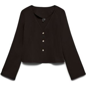 VERO MODA Gebreid vest 'VMNora'  zwart