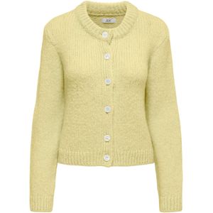 JDY Gebreid vest  lichtgeel