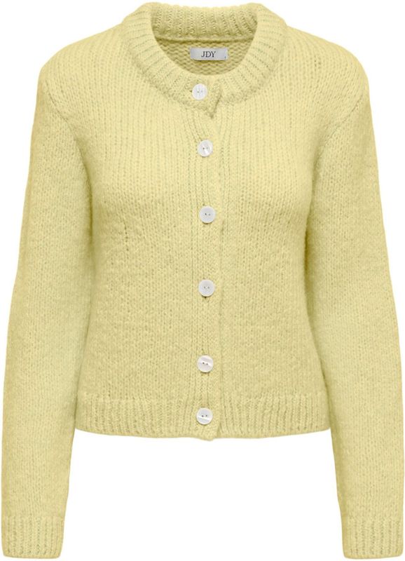 JDY Gebreid vest  lichtgeel