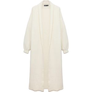 No Matter What Gebreid vest  ecru