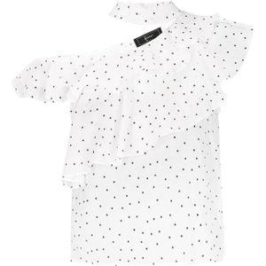 faina Blouse  zwart / offwhite