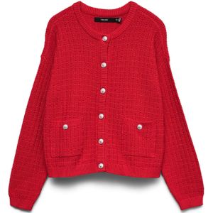 Vmharper - Gebreid Vest - Regular Fit - Lange Mouwen - O-hals