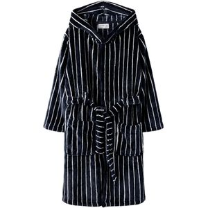 Badjas - Fluweel - Print - Voorzakken - Knoopsluiting