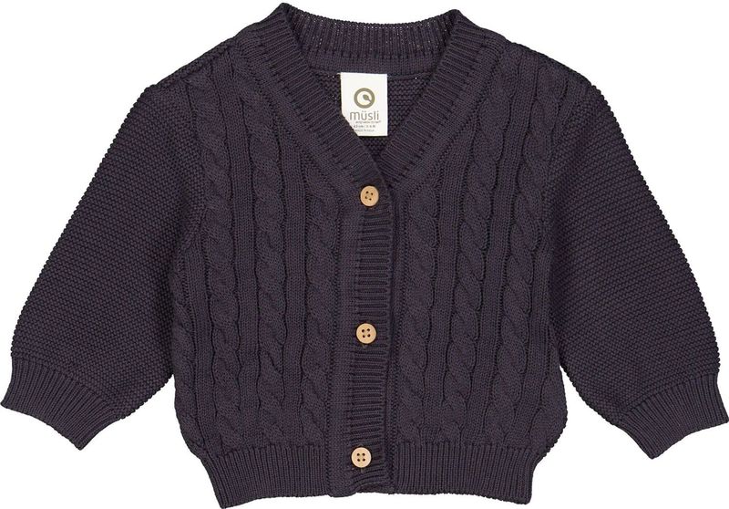 Müsli by GREEN COTTON - Gebreid Vest - Blauw