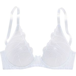 Balconette BH - Wit - Kant - Niet Gewateerd - Met Beugel