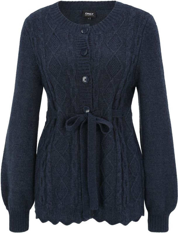 Only Maternity Gebreid vest 'OLMKALLU'  marine