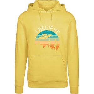 F4NT4STIC Sweatshirt 'I Believe UFO Alien Sonnenuntergang'  citroen / gemengde kleuren