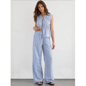 Hiccup Broek  lichtblauw / donkergrijs / wit