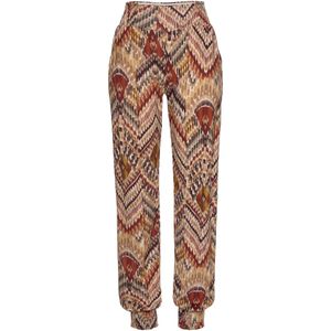 LASCANA Broek  crème / bruin / donkerrood