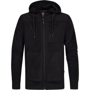 Petrol Industries - Sweatvest - Zwart - Met Capuchon - Normale Pasvorm