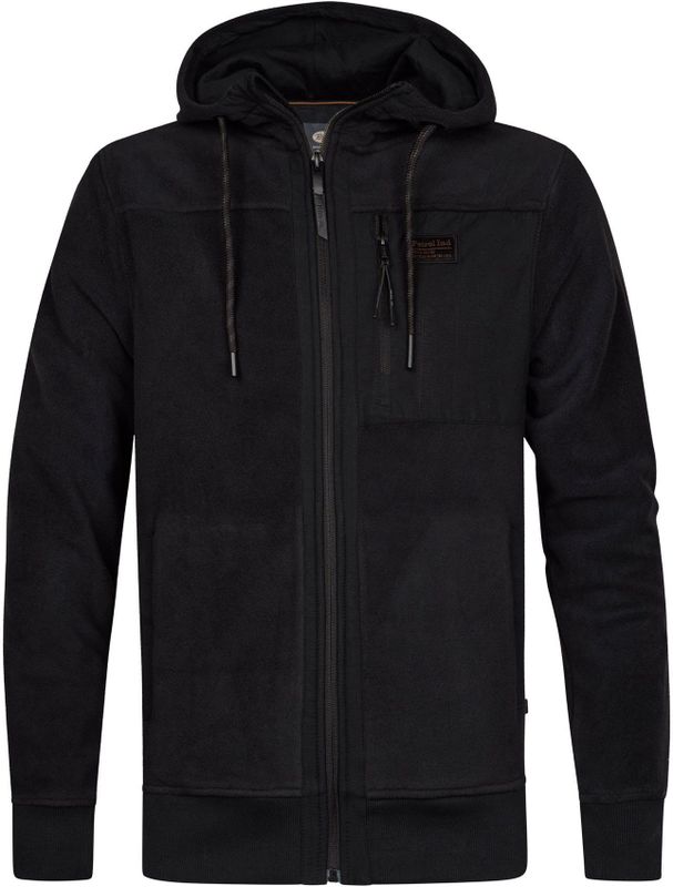 Petrol Industries - Sweatvest - Zwart - Met Capuchon - Normale Pasvorm