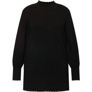 Ulla Popken - Trui - Zwart - Lange Mouw - Normale Pasvorm