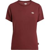 DICKIES - Youth Mapleton - T-shirt - Donkerrood - Kwartmouw