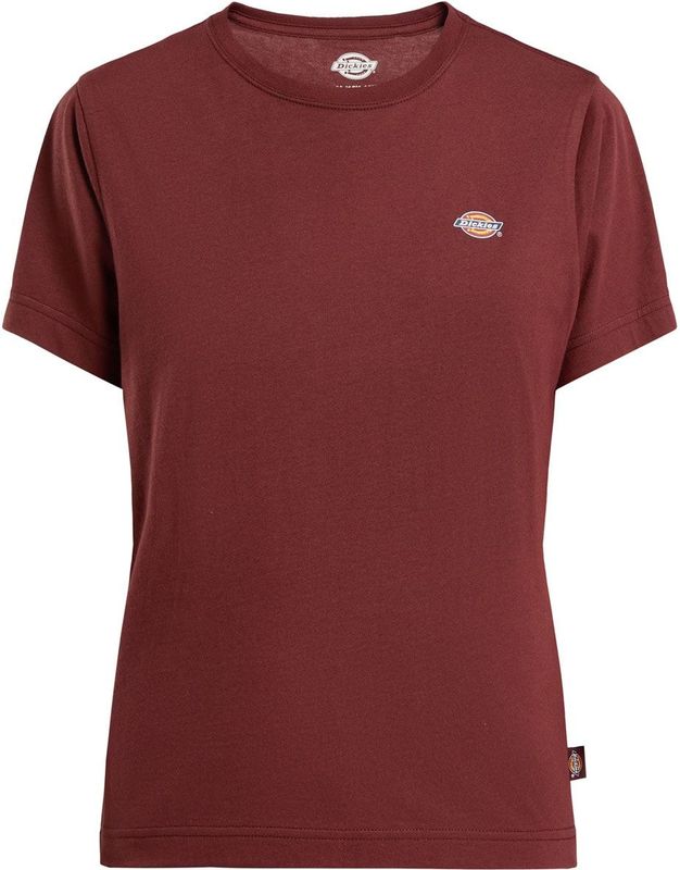DICKIES - Youth Mapleton - T-shirt - Donkerrood - Kwartmouw