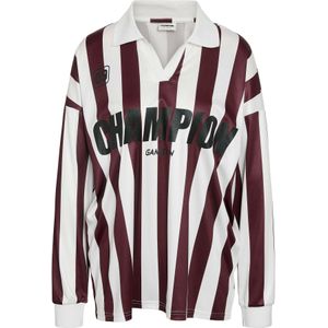 Noisy may Shirt 'NMBUFFY'  marine / wijnrood / wit