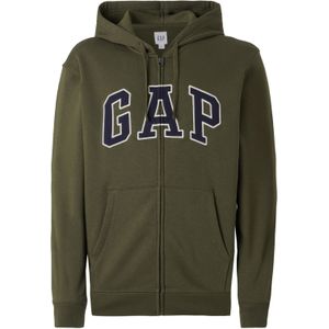 GAP Sweatvest 'HERITAGE'  marine / olijfgroen / wit