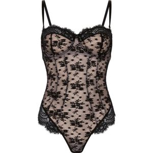 Hunkemöller Body  beige / zwart