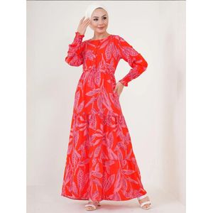 Bigdart Jurk  lavendel / lichtlila / rood