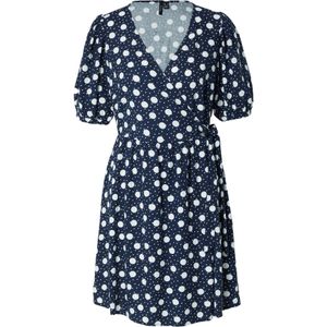 VERO MODA Jurk 'JESMILO'  donkerblauw / wit