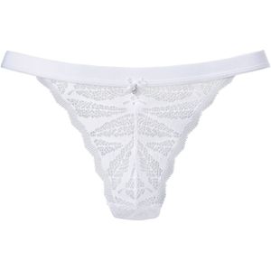 Vivance - String - Wit - Elastische Jacquardkant