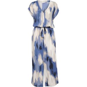 Kaffe - Jumpsuit 'Beathe' - Ecru - Blauw - Zwart