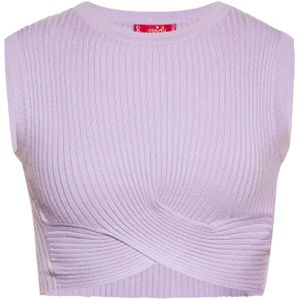 swirly Gebreide top  lavendel
