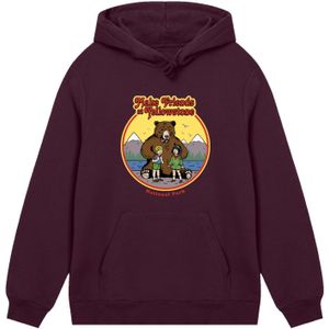 F4NT4STIC Sweatshirt 'US National Parks Make Friends At Yellowstone'  donkerlila / gemengde kleuren
