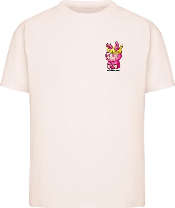 Dames-T-shirt - Miss Tee Wild And Sweet - Oversized - Katoen