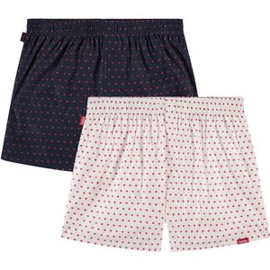 Pockies Boxershorts  nachtblauw / rood / wit