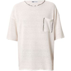 VAMOS CLO Shirt  antraciet / offwhite