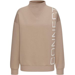 FRENCH CONNECTION - Sweatshirt - Lichtbruin - Met Ritssluiting