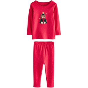 Next Nachtkledij 'Christmas'  bruin / donkergroen / rood