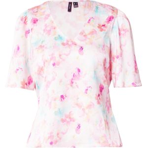 VERO MODA Blouse  lichtblauw / fuchsia / rosa / pastelroze