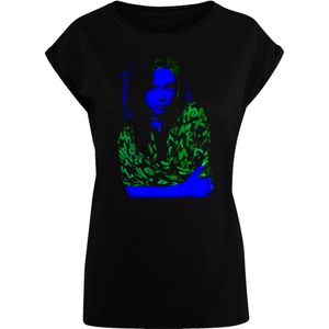 F4NT4STIC Shirt 'Billie Eilish Neon Backlit'  neonblauw / neongroen / zwart