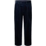 SELECTED Bandplooibroek  donkerblauw