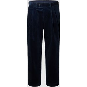 SELECTED Bandplooibroek  donkerblauw