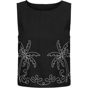 JDY - Eliza - Top - Zwart/Wit - Mouwloos