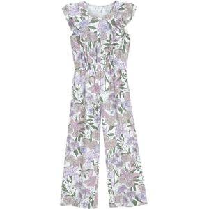 Cool Club Overall  groen / lila / mauve / offwhite