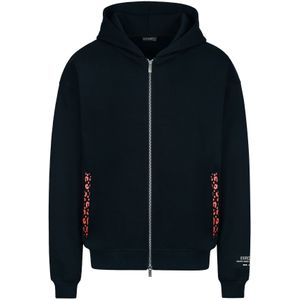 ESTEEM Sweatvest  donkerblauw / rood / wit