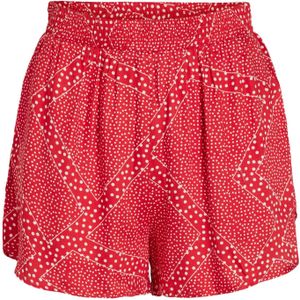 VILA Broek 'NISJA'  donkerrood / wit