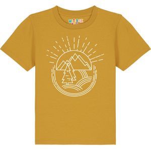 watabout.kids Shirt 'Natur ist Schön'  oker / wit