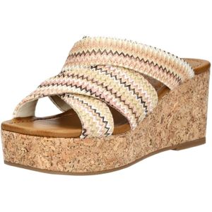 Blowfish Malibu Muiltjes  camel / taupe / zwart / wit