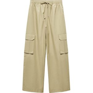 MANGO Cargobroek 'Tortello'  beige