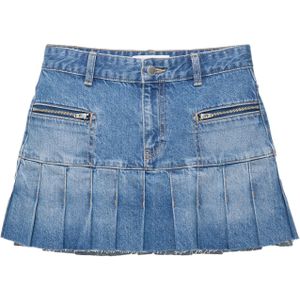 Pull&Bear Rok  blauw denim