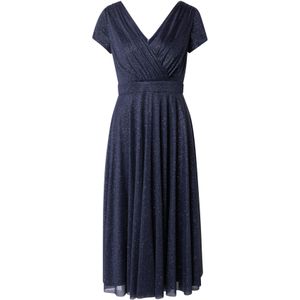 Vera Mont - 0333/4112 - Damesjurk - Donkerblauw/Grijs - Cocktailjurk